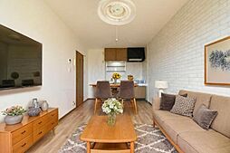 JR阪和線 鳳駅 徒歩15分の賃貸アパート 3階2LDKのリビング/ダイニング