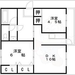 助松ハイツD棟 1階