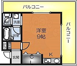 レジーナ ワンルームの間取図画像