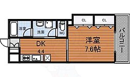 ハイツサッカラ 1DKの間取図画像