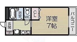ウィズコート 1Kの間取図画像