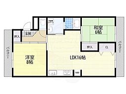 メゾンドール諏訪森 3LDKの間取図画像