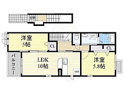 JR阪和線 北信太駅 徒歩10分
