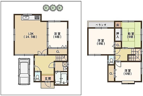 間取りを拡大表示