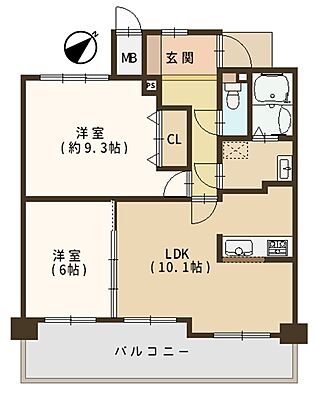 間取り ソワール新檜尾台8号棟 3階/3Ｆ