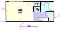 リュ・プラタン 1Kの間取図画像