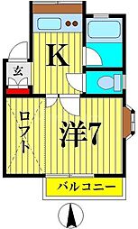 間取図画像 1K