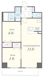 間取図画像 2LDK