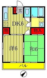間取図画像 2DK