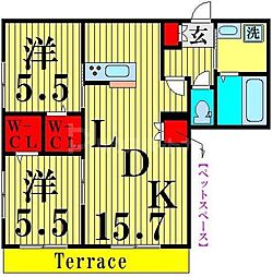 間取図画像 2LDK
