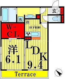 間取図画像 1LDK