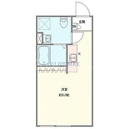 テラスソレイユ亀有 ワンルームの間取図画像