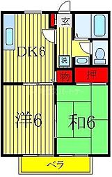 アイランド小菅 2Kの間取図画像