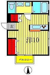 ステイツ高砂3 ワンルームの間取図画像