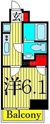 URBANPARKお花茶屋 1Kの間取図画像
