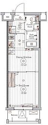 ミライズ柴又レジデンス 1DKの間取図画像