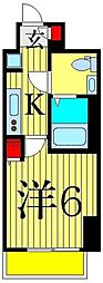 ジェノヴィア青砥スカイガーデン 1Kの間取図画像