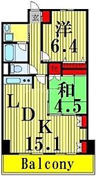 エスペランス・ヤマダ 2LDKの間取図画像