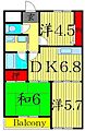 クレド花畑6階8.6万円