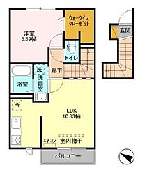 間取図画像 1LDK