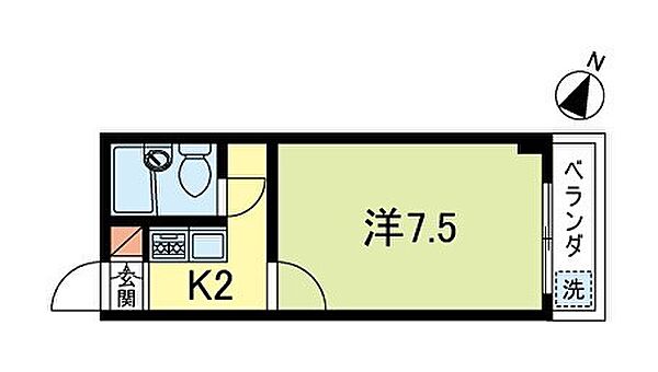 東京都杉並区善福寺１丁目(賃貸マンション1K・2階・19.80㎡)の写真 その2
