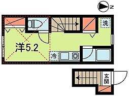 グリシーナ方南町 ワンルームの間取図画像