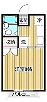 ＦＬＡＴ　ＨＡＲＡII 106 ｜ 埼玉県草加市住吉1丁目（賃貸アパート1K・1階・23.00㎡） その2