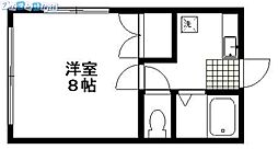 モン・クール 1Kの間取図画像