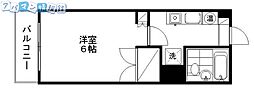 プレステージ新潟 1Kの間取図画像