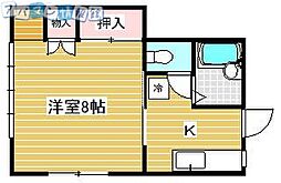 イートピア・サム 1Kの間取図画像