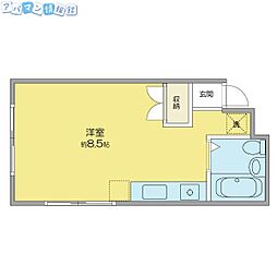 もりコーポ2 ワンルームの間取図画像