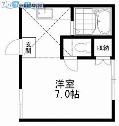 マノワール本町 ワンルームの間取図画像