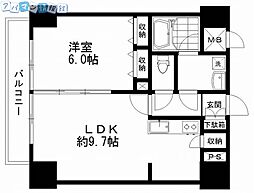 willDo礎町 1LDKの間取図画像