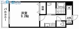 グレイスハイツ東中通タワー 1Kの間取図画像