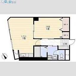 ロイヤル礎 1LDKの間取図画像