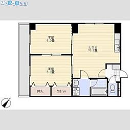 ロイヤル関分 2LDKの間取図画像
