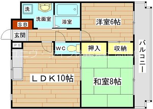 プルミエール高槻 ｜大阪府高槻市土橋町(賃貸マンション2LDK・3階・48.06㎡)の写真 その2