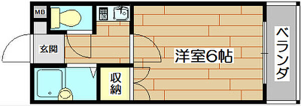 フルブルーム ｜大阪府高槻市富田町２丁目(賃貸マンション1K・2階・16.90㎡)の写真 その2