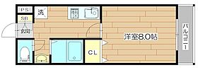 ドームイバロード  ｜ 大阪府茨木市西中条町（賃貸マンション1K・8階・26.35㎡） その2