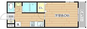 ドームイバロード  ｜ 大阪府茨木市西中条町（賃貸マンション1K・4階・26.35㎡） その2