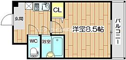 メゾンアイーシャ 1Kの間取図画像