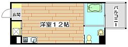 WHITERESIDENCE ワンルームの間取図画像