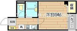エンペラス芥川 1Kの間取図画像