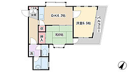 カーサ-5 2DKの間取図画像