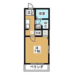 間取図画像 1K