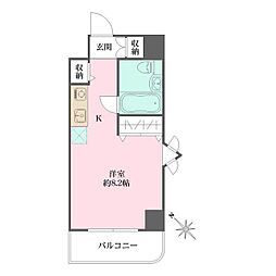 サイプレス北新宿 ワンルームの間取図画像