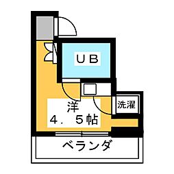 メゾン代田橋 ワンルームの間取図画像