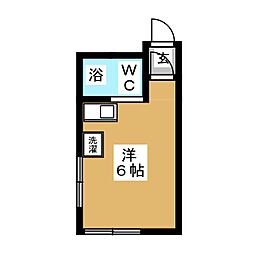 メゾンパークサイド ワンルームの間取図画像