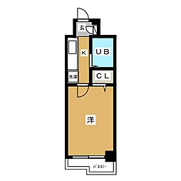 ダイホープラザ中野新橋 1Kの間取図画像