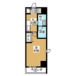 RESIDIA荻窪3 1Kの間取図画像